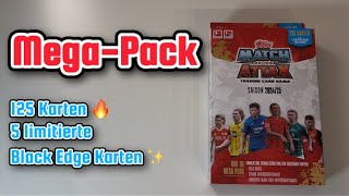 MegaPack 🔥 125 Karten inkl 5 limitierte Black Edge ✨  Topps Match Attax Bundesliga 202425 [upl. by Fesuy]