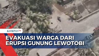 Detik Detik Tim SAR Evakuasi Warga dari Erupsi Gunung Lewotobi [upl. by Inasah515]