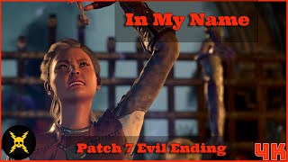 Baldurs Gate 3 Patch 7 Normal Evil Ending  In My Name [upl. by Ydnat394]