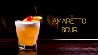 AMARETTO SOUR cocktail  recipe and how to make [upl. by Ilbert]