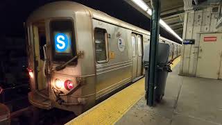 IND Subway Lefferts Boulevard A Train Late Night Shuttle [upl. by Wanids]