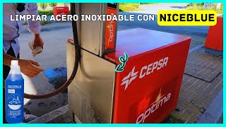 🦾LIMPIAR ACERO INOXIDABLE con 🔵 NICEBLUE [upl. by Adnirak]