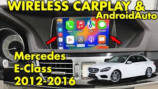 Wireless CarPlay and AndroidAuto in Mercedes EClass 2012 2013 2014 2015 2016 W212 NTG45  NTG47 [upl. by Burdett]