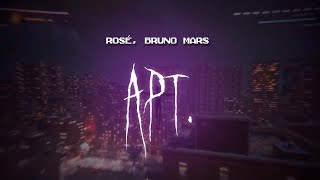 rosé bruno mars  apt  sped up  lyrics [upl. by Magnuson185]