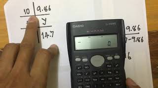 แนะนำวิธี Interpolation โดยกดเครื่องคิดเลข Casio fx350MS [upl. by Alduino]