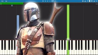 The Mandalorian  Main Theme  Piano Tutorial [upl. by Llertnov]