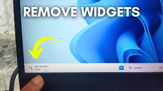 Disable widgets windows 11  windows 11 remove widgets from taskbar [upl. by Jany]