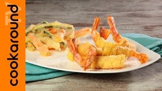 Tempura verdure e gamberi ricetta originale giapponese [upl. by Aziaf]