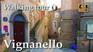 Vignanello Lazio Italy【Walking Tour】History in Subtitles  4K [upl. by Cirderf]