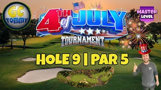 Master QR Hole 9  Par 5 ALBA  4th of July Tournament Golf Clash Guide [upl. by Ridglee]