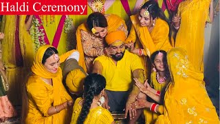 Haldi Ceremony amp Nanka Mel  ਬਟਣਾ Traditional Punjabi wedding  Batna Ceremony  Maiyaa ceremony [upl. by Enamart]