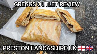 We try out GREGGS OUTLET in PRESTON Lancashire UK Value BRITISH FOOD [upl. by Vaas71]