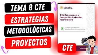 PASO A PASO TEMA 8 ESTRATEGIAS METODOLÓGICAS DIFERENTES A LOS PROYECTOS [upl. by Mingche966]