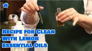 Cleaning The Kitchen  Recipe for How to Clean With Lemon Essential Oils [upl. by Caswell]