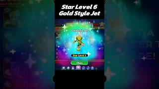 Getting STAR LEVEL 6 Gold Style Jet ✨️  Sonic Speed Simulator shorts [upl. by Carie]