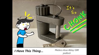 I have this thing… Medeco Assa Abloy G8R padlock unboxing [upl. by Airres]