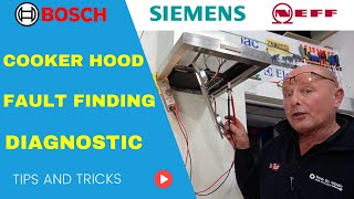 Bosch Neff Siemens Cooker Hood fault finding amp diagnostic repair [upl. by Lebasi986]