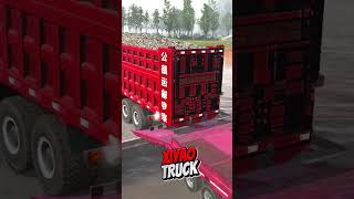 Gravel loaded truck assisted by towing truck gaming mudrunner [upl. by Noram]