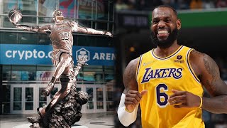 James Worthy Thinks Lebron James Should Get statue In LA [upl. by Carew915]