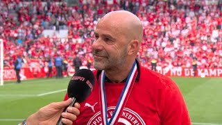 Bosz erg geëmotioneerd na titel quotHij had hier bij moeten zijnquot  PSV 42 Sparta Rotterdam  psvspa [upl. by Adnauqal]