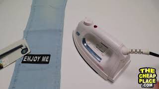 How to Iron on a Patch Properly with a Regular Household Iron [upl. by Edorej]