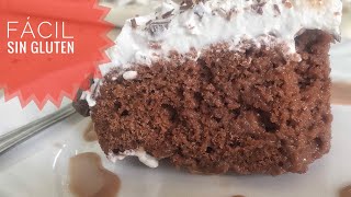 🍫Bizcocho de chocolate FÁCIL Y RAPIDO SIN GLUTEN [upl. by Sadella321]