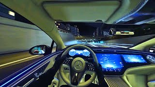 MercedesBenz EQS 580 Night Drive POV  Assetto Corsa [upl. by Van]