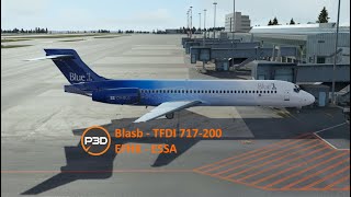 TFDI 717200  Prepar3d V54  EFHK to ESSA [upl. by Refenej]