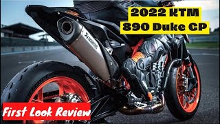 2022 KTM 890 Duke GP First Look Review [upl. by Jak]