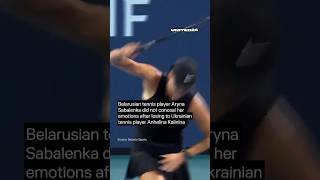 Belarusian Tennis Player Sabalenka Breaks Racket after Losing to Ukrainian Tennis Player Kalinina [upl. by Nador]