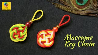 Macrame Easy Paracord Lanyard Keychain  Paracord Key Chain  Handmade LifeStyle Designs Tutorial 3 [upl. by Midan]