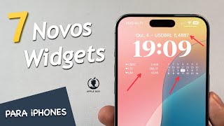 7 Incríveis NOVOS WIDGETS para usar com seu iPhone 🙌 [upl. by Lawson809]