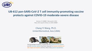 UB612 panSARSCoV2 T cell immunity promoting vaccine protects against COVID19 [upl. by Nnyliak924]