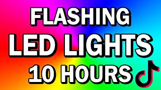 Color Changing Screen  Disco Led Lights 1 Hour with TikTok Music [upl. by Cathey]