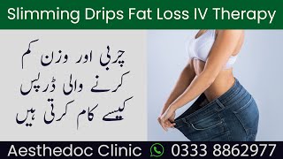 Slimming Drips Weight Loss Injections Fat Loss Pakistan Islamabad Lahore Karachi [upl. by Narahs]