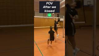 Who Knew Kissing Could Fix Volleyball Skills vsboffensiv [upl. by Atinnod]