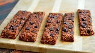 Vegan Chocolate Chip Breakfast Oatmeal Bars Chewy [upl. by Tisbe]