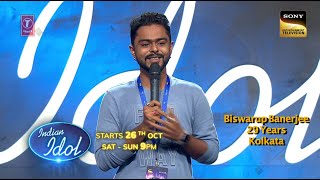 Indian Idol Season 15  Indian Idol ki loop waali aawaaz Biswarup aa raha hai Indian Idol par [upl. by Chaudoin]