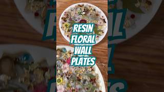 RESIN ART FLORAL WALL PLATES  RESIN ART viralvideo viralart shorts shortsvideo [upl. by Ttelrahc]