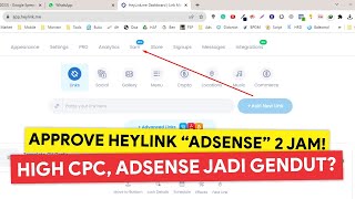 YANG LAGI VIRAL Cara Kaitkan Google AdSense dengan Heylinkme  Heylinkme Google AdSense Tutorial [upl. by Ulric405]