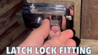 HOW TO FIT A NIGHT LATCH LOCK TO A WOODEN DOOR [upl. by Drye]