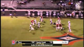 Sandy Creek RB Delvin Weems 47 yd run down the sideline [upl. by Einad]