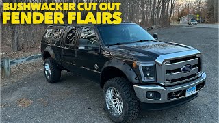 Bushwhacker cut out fender flares f350 [upl. by Elodie]