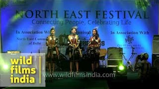 Hiyo hey Delhi Tetseo Sisters at North East Festival [upl. by Burck810]