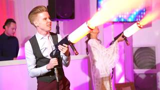 Ultra Events Wedding LED Co2 Guns [upl. by Ardnossak]