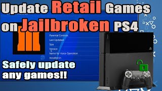 How to Update Retail games on a Jailbroken PS4 [upl. by Etienne67]