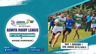 Day 1  Ground 1  ASMITA Rugby Womens League  Assam  Goreswar [upl. by Lasky]