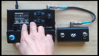 Line 6 HX Stomp  VZtec FS2P footswitch pasivo [upl. by Arlin5]