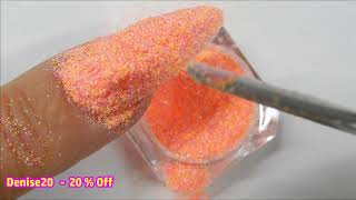 Fine Glitter Application Using Gel Top Coat  Born Pretty Store Glitters [upl. by Amaryl]