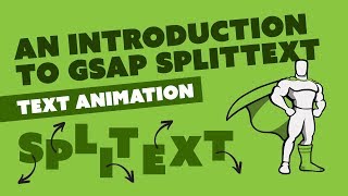 Text animation tutorial  An introduction to GSAP SplitText [upl. by Canter]